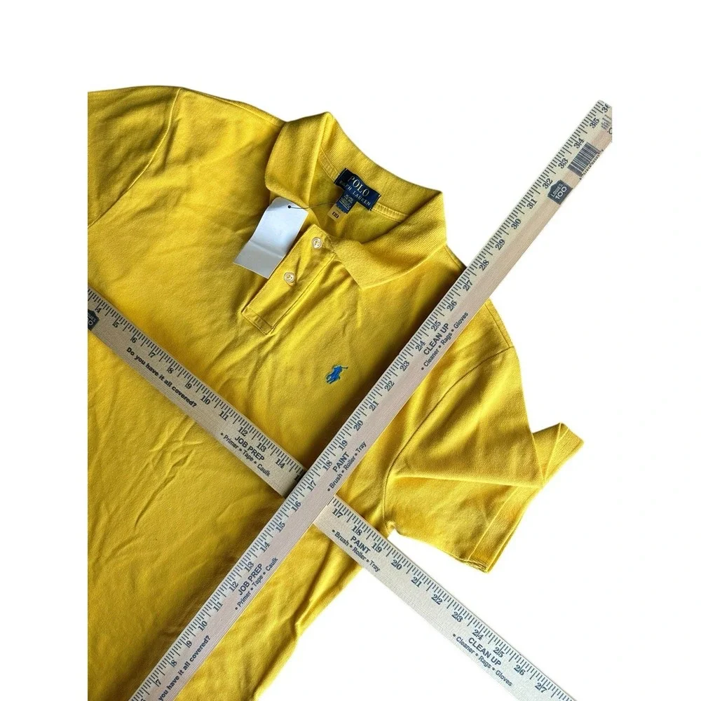 Polo Ralph Lauren Short Sleeve Polo Shirt Soft Touch Yellow Youth Size XL 18-20